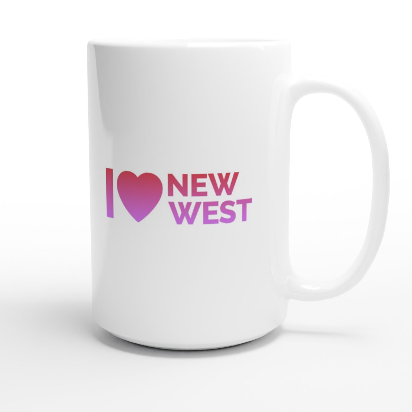 Limited Edition: I Love New West White 15oz Ceramic Mug